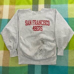 Vintage 90s Champion San Francisco 49ers Sweatshirt NFL Reverse Weave
